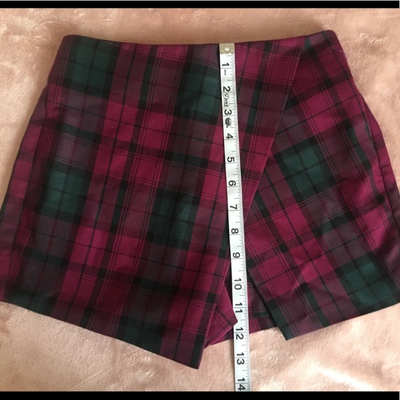 TopShop Petite Plaid Wrap Mini Skort-must bundle - Picture 2 of 3